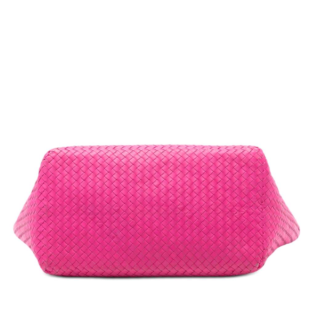 Bottega Veneta Large Nappa Intrecciato Cesta Tote Pink Leather Very good condition - Inside View