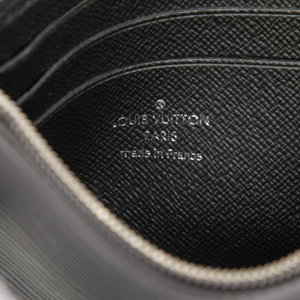 Louis Vuitton Epi Coin Pouch Black Leather Very good condition - Box View