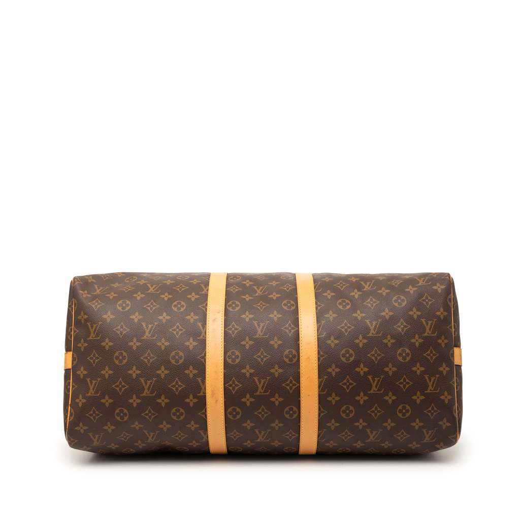 Louis Vuitton Monogram Keepall Bandouliere 55 Brown Good condition - Inside View