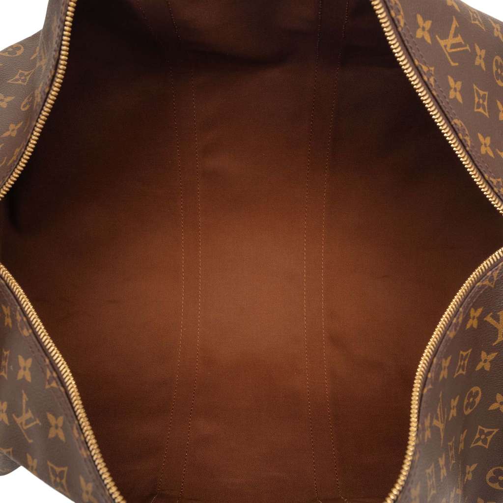 Louis Vuitton Monogram Keepall Bandouliere 55 Brown Good condition - Model View
