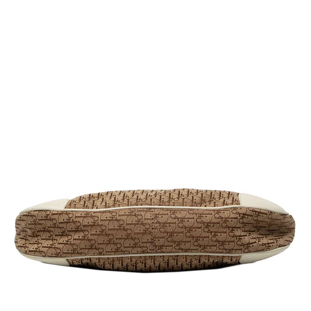 Dior Diorissimo Trotter Canvas Street Chic Shoulder Bag Beige Very good condition - Inside View