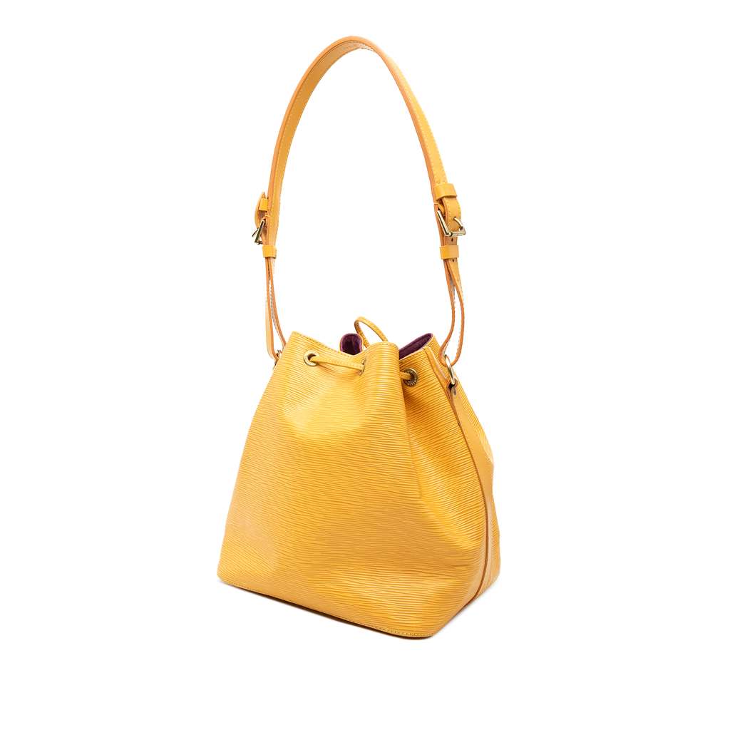 Louis Vuitton Epi Petit Noe Yellow Leather Very good condition - Back View