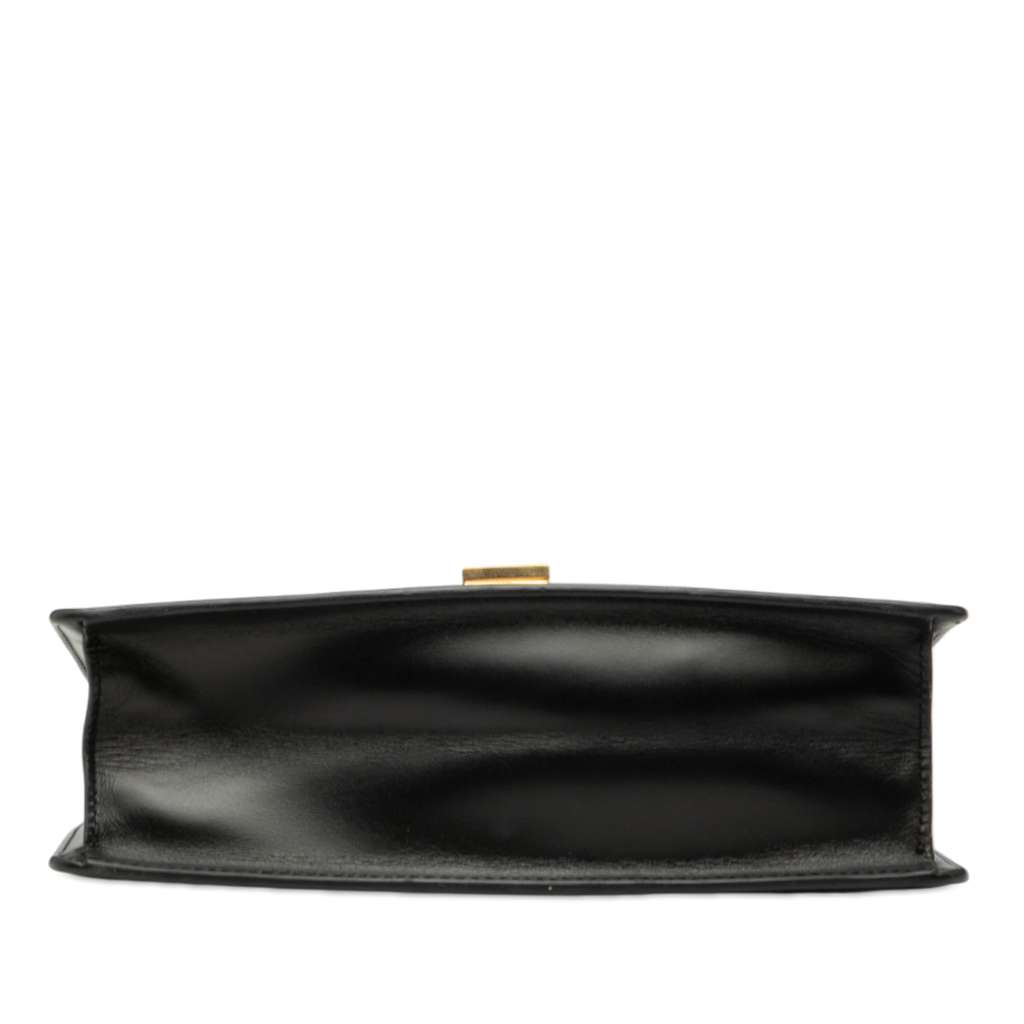 Gucci Small Leather Sylvie Web Satchel Black Leather Very good condition - Inside View