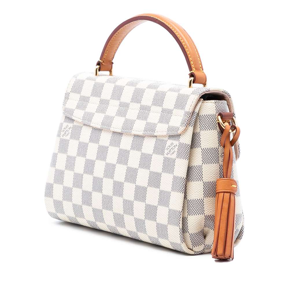 Louis Vuitton Damier Azur Croisette White Very good condition - Back View