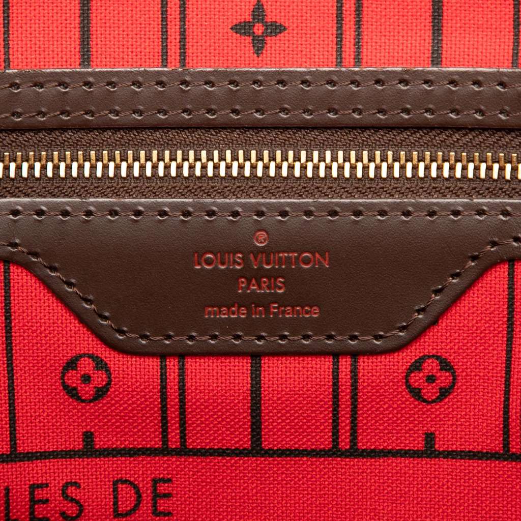 Louis Vuitton Damier Ebene Neverfull MM Brown Very good condition - Box View