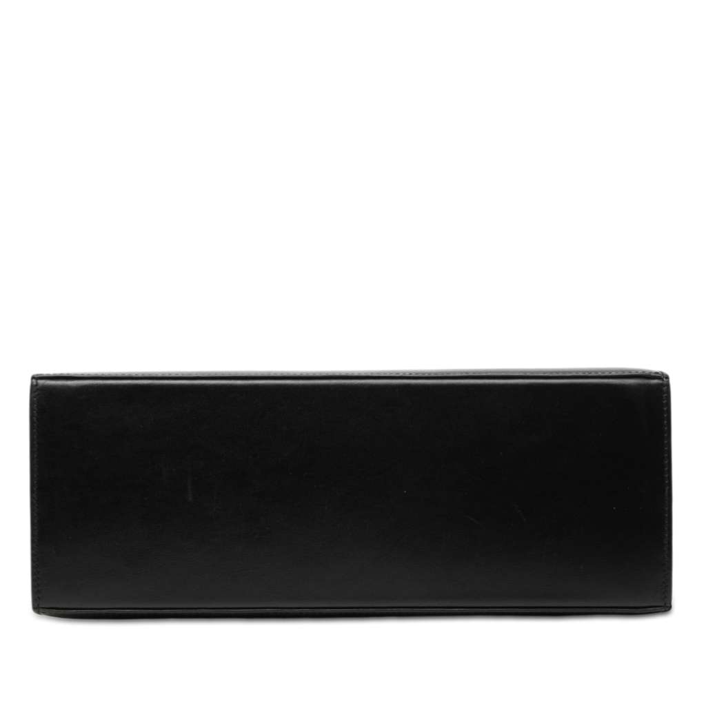 Salvatore Ferragamo Smooth Calfskin Gancini Iconic Top Handle Bag Black Leather Very good condition - Inside View