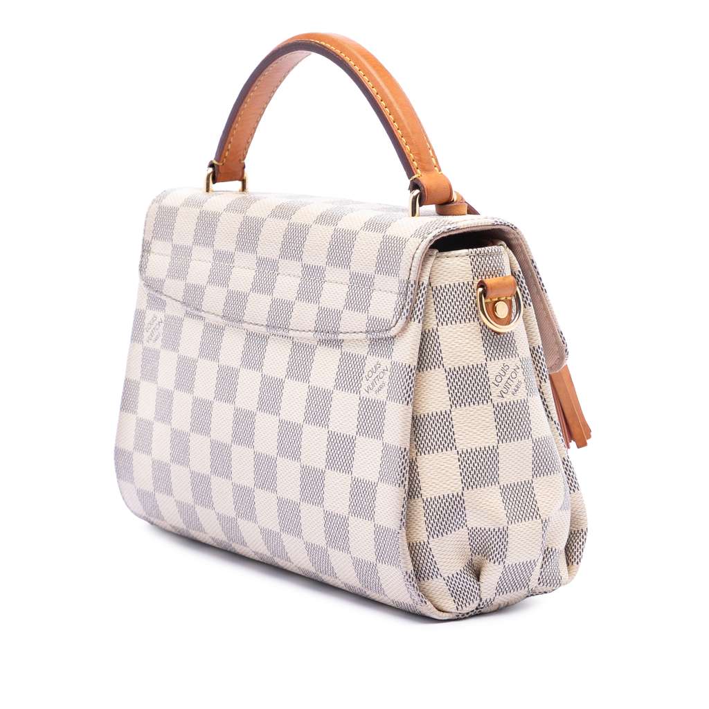 Louis Vuitton Damier Azur Croisette White Very good condition - Back View