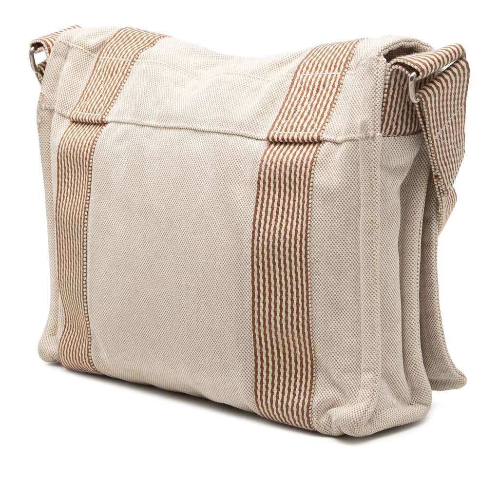 Hermès Canvas Herline Besace MM Beige Canvas Very good condition - Back View