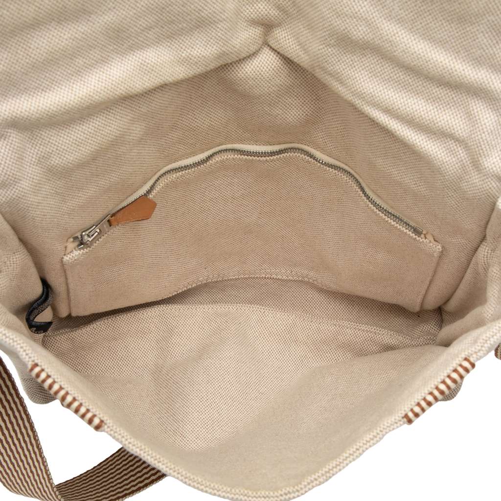 Hermès Canvas Herline Besace MM Beige Canvas Very good condition - Model View