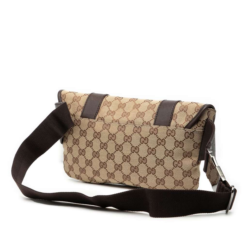 Gucci GG Canvas Belt Bag Beige Very good condition - Back View