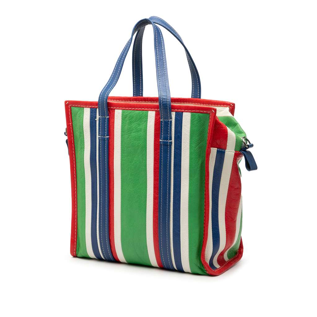 Balenciaga S Lambskin Bazar Shopper Satchel Green Leather Very good condition - Back View