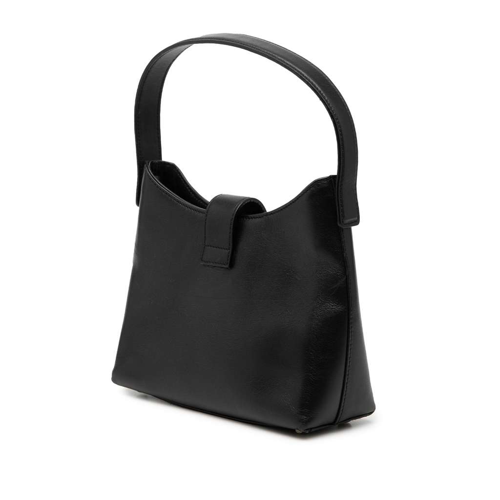 Salvatore Ferragamo Leather Gancini Handbag Black Leather Very good condition - Back View