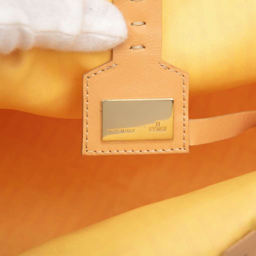 Fendi Medium Zucchino Canvas Roll Tote Pink Canvas Very good condition - Box View