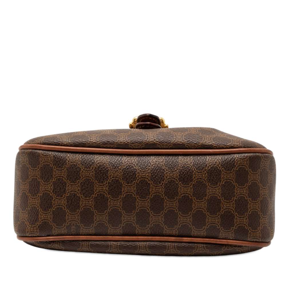 Celine Macadam Coated Canvas Crossbody Brown Canvas Very good condition - Inside View