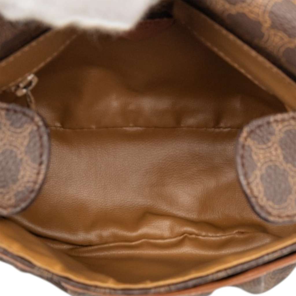Celine Macadam Coated Canvas Crossbody Brown Canvas Very good condition - Model View