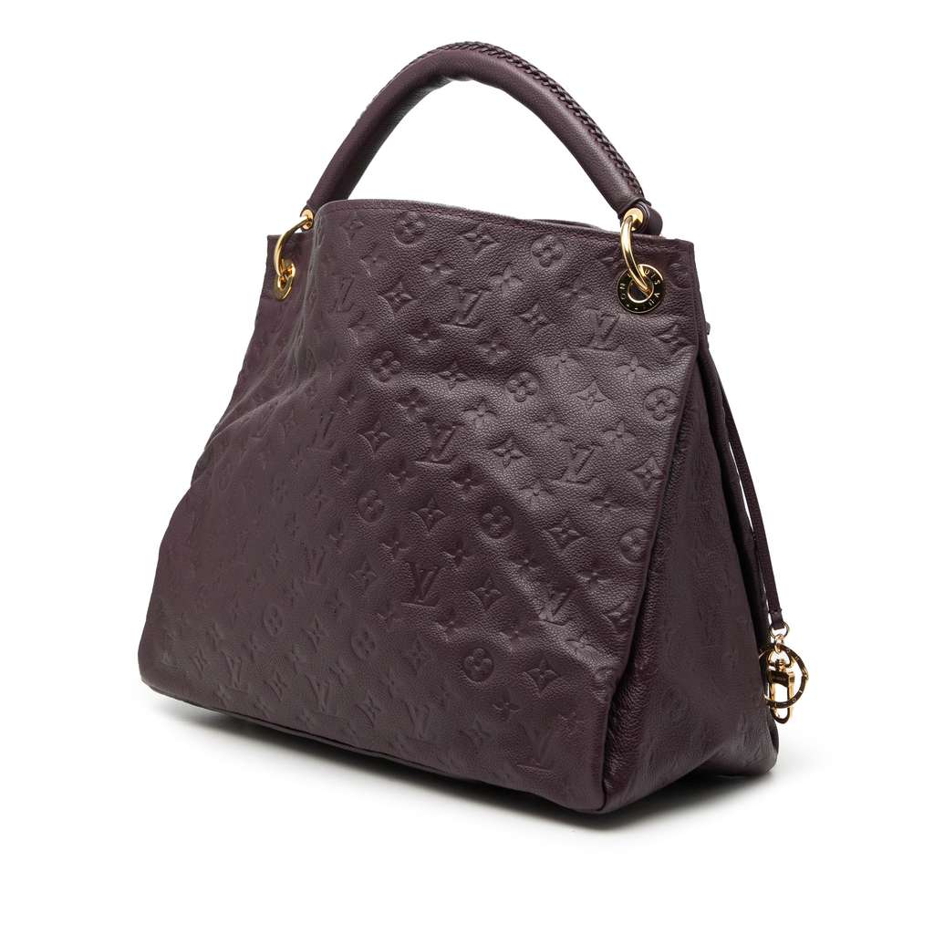 Louis Vuitton Monogram Empreinte Artsy MM Purple Leather Very good condition - Back View