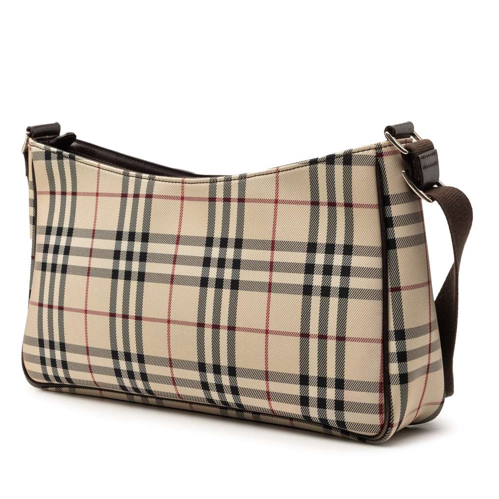 Burberry House Check Canvas Crossbody Beige Canvas Very good condition - Back View