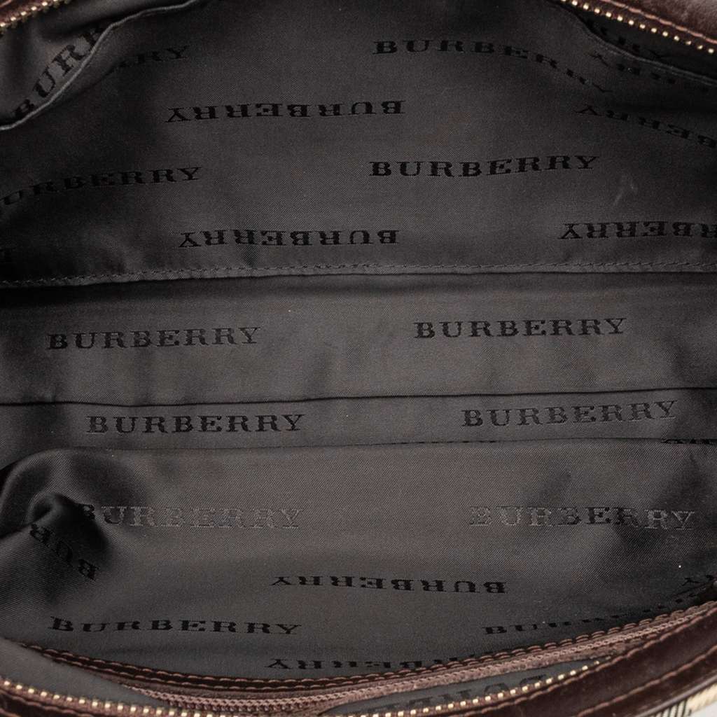 Burberry House Check Canvas Crossbody Beige Canvas Very good condition - Model View