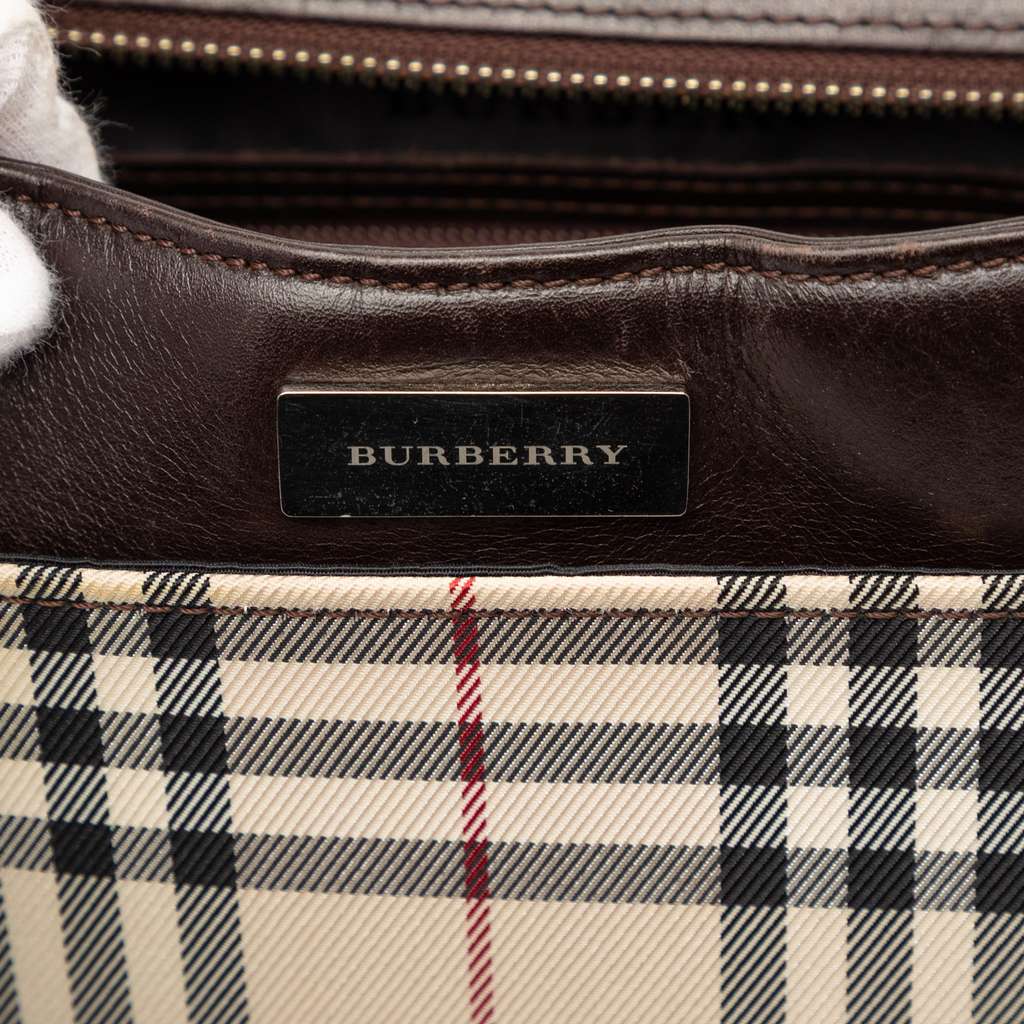 Burberry House Check Canvas Crossbody Beige Canvas Very good condition - Box View
