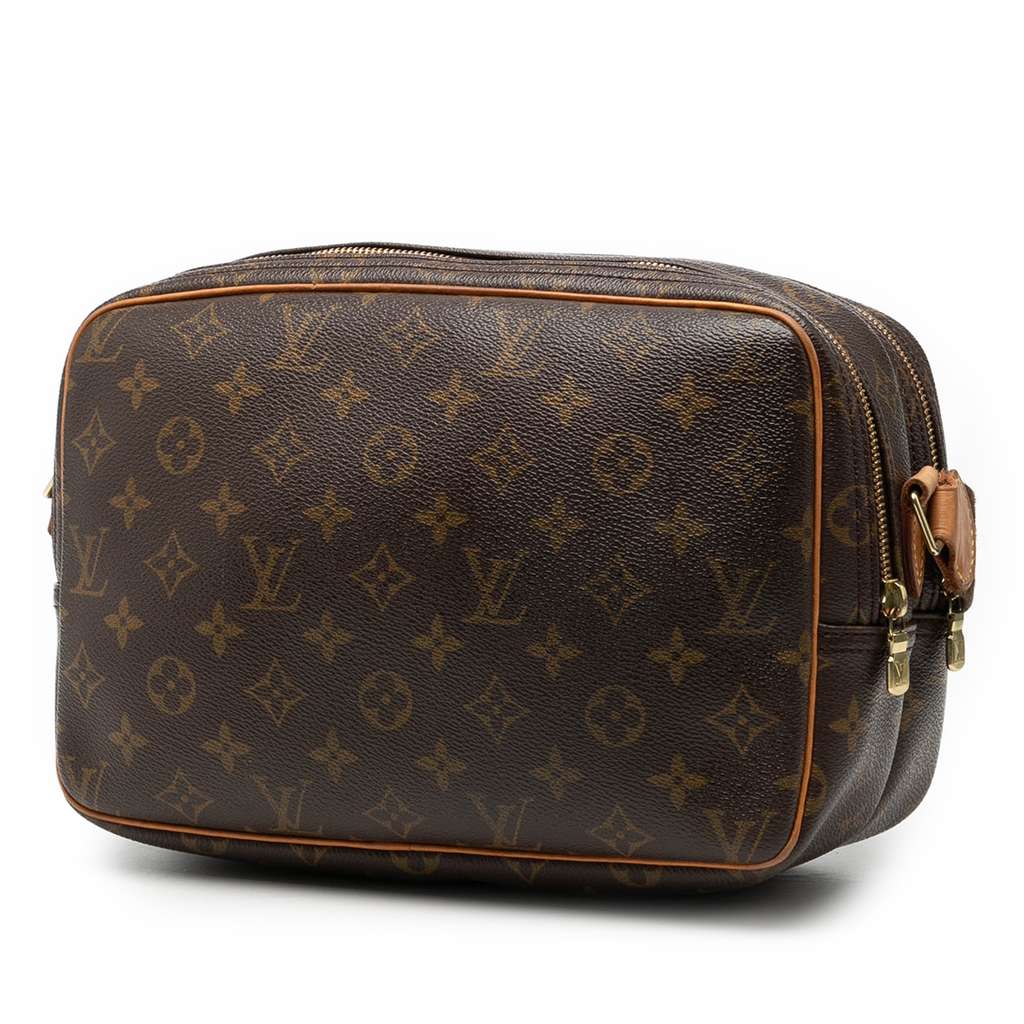 Louis Vuitton Monogram Reporter PM Brown Very good condition - Back View