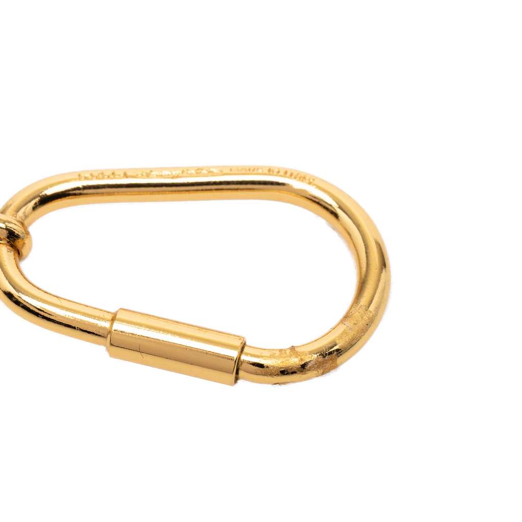 Gucci Gold Plated Resin Logo Key Chain Gold Metal Very good condition - Inside View