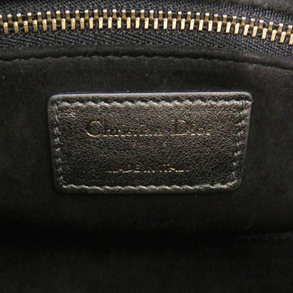 Dior Small Metallic Lambskin Cannage My ABCDior Lady Dior Grey Leather Very good condition - Box View