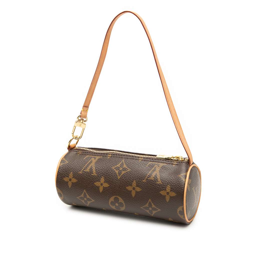 Louis Vuitton Monogram Papillon Pochette Brown Very good condition - Back View