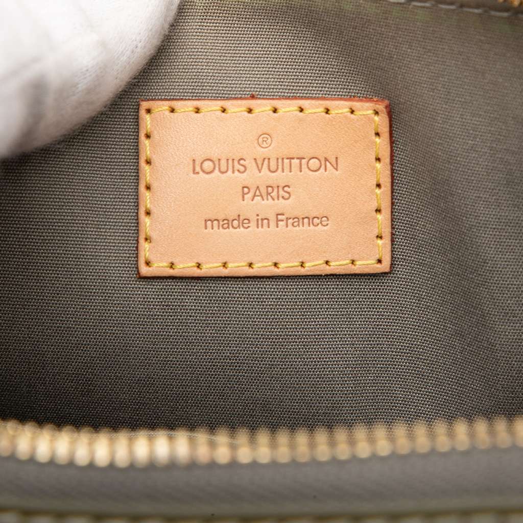 Louis Vuitton Monogram Vernis Alma PM Green Leather Very good condition - Box View