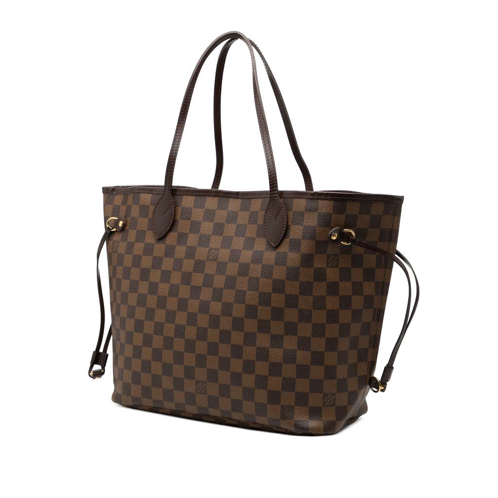 Louis Vuitton Damier Ebene Neverfull MM Brown Very good condition - Back View