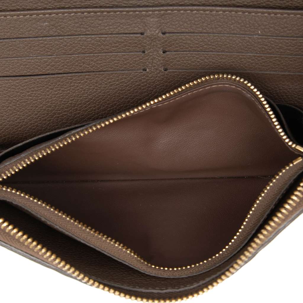 Louis Vuitton Monogram Empreinte Zippy Wallet Brown Leather Very good condition - Model View