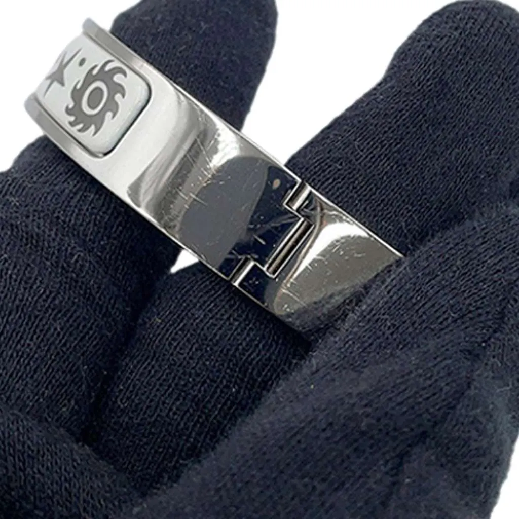 Hermès Narrow Enamel Sous le Charme d Orphee Clic H Bracelet PM Silver Very good - Box View