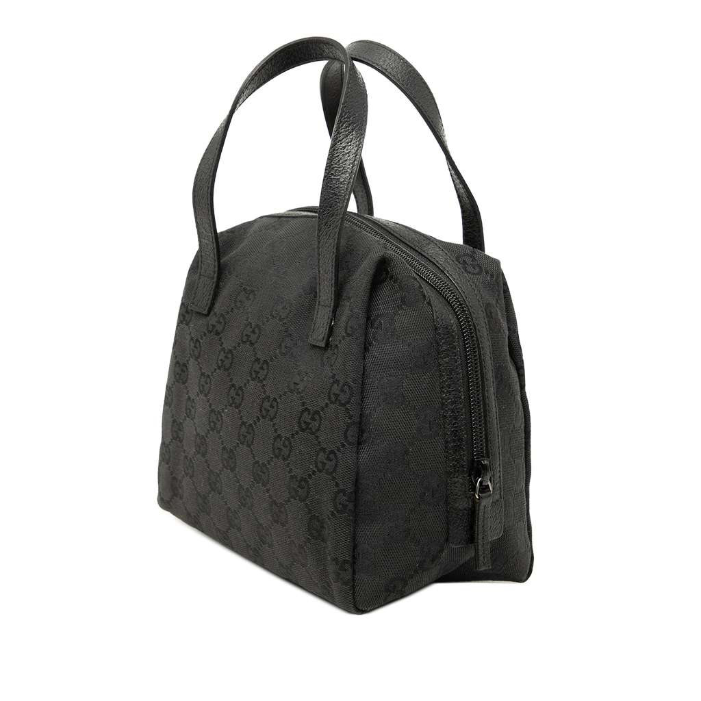 Gucci Mini GG Canvas Balthus Tofu Bag Black Canvas Very good condition - Back View