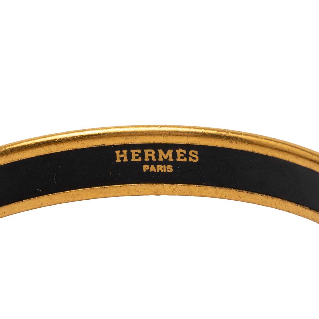 Hermès Narrow Tassels Enamel Bangle 65 Red Very good condition - Model View