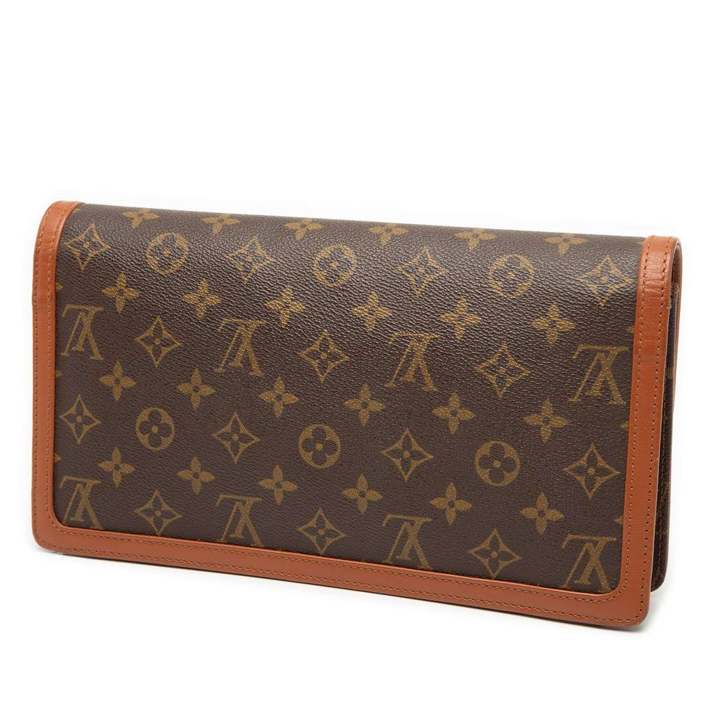 Louis Vuitton Monogram Pochette Dame GM Brown Very good condition - Back View