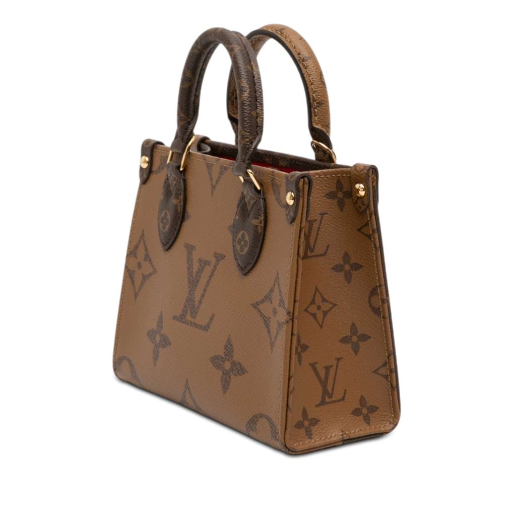 Louis Vuitton Monogram Reverse OnTheGo BB Brown Very good condition - Back View