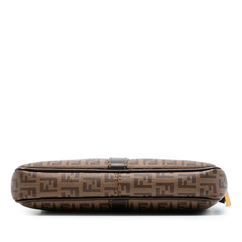 Fendi Zucchino Spalmati Crossbody Brown Canvas Very good - Inside View
