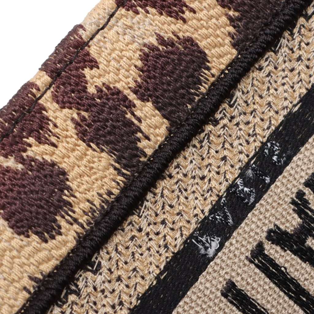 Dior Mizza Small Embroidered Canvas Leopard DiorCamp Messenger Bag Beige Canvas Very good condition - Box View