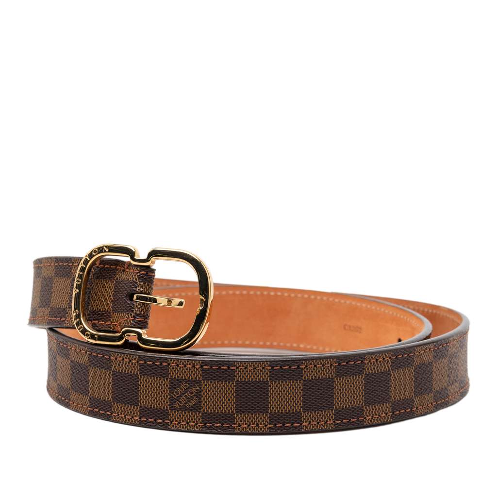 Louis Vuitton Damier Ebene Mini Belt Brown Very good condition - Back View
