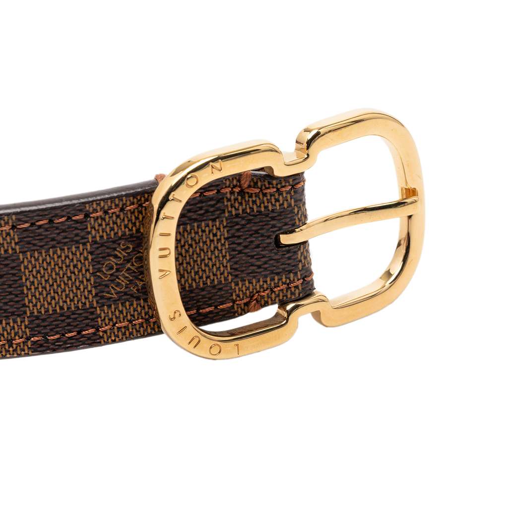 Louis Vuitton Damier Ebene Mini Belt Brown Very good condition - Model View