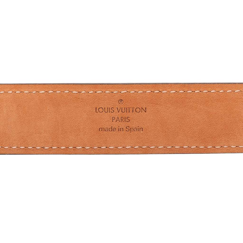 Louis Vuitton Damier Ebene Mini Belt Brown Very good condition - Box View