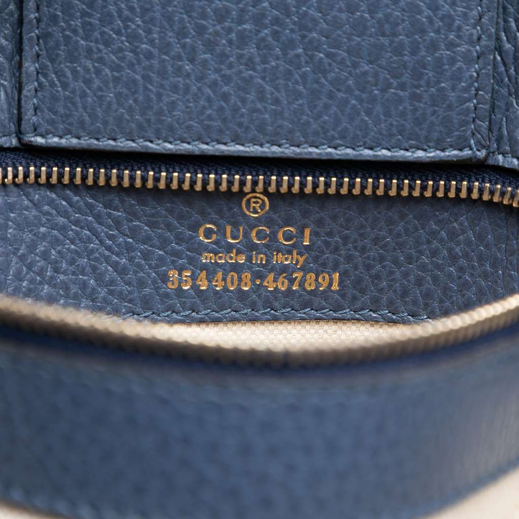 Gucci Medium Leather Swing Tote Purple Leather Very good condition - Box View