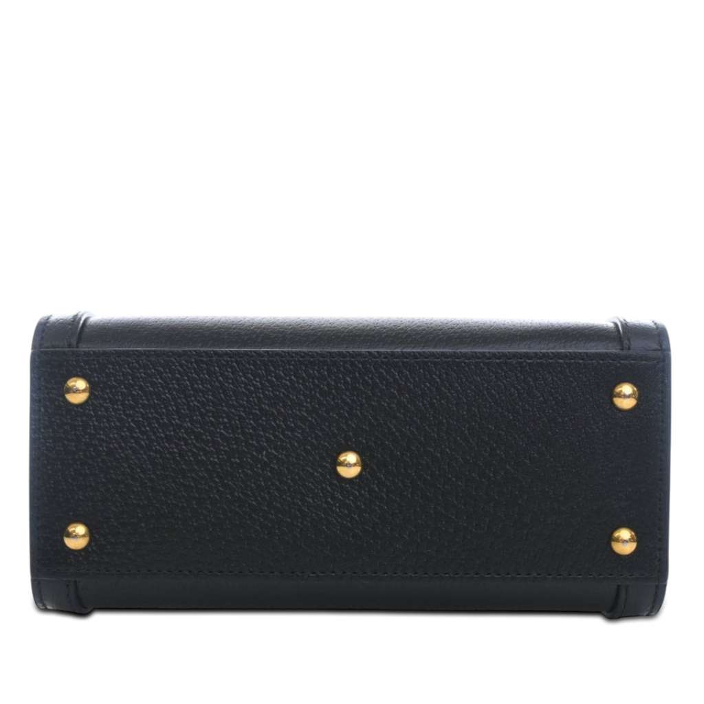 Gucci Small Calfskin Bamboo Diana Satchel Black Leather Very good condition - Box View