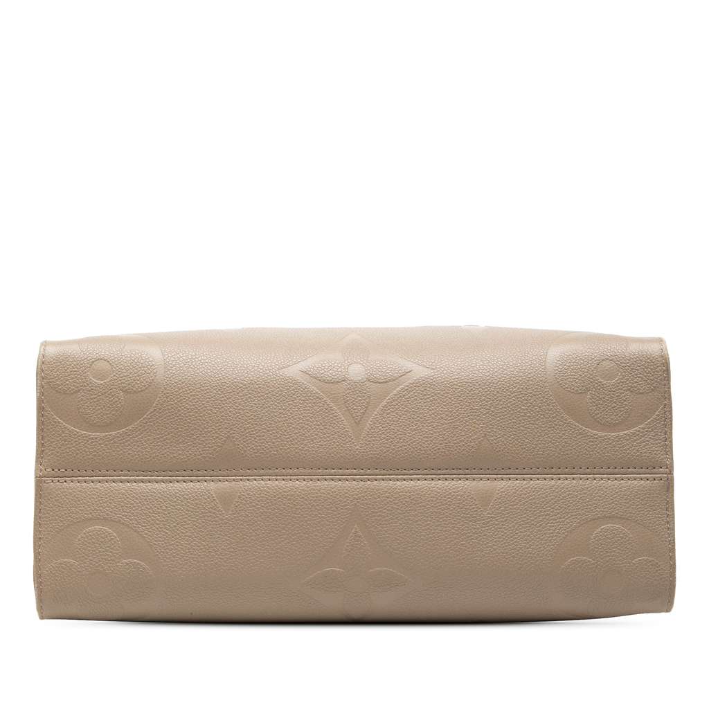 Louis Vuitton Monogram Empreinte OnTheGo MM Beige Leather Very good condition - Inside View