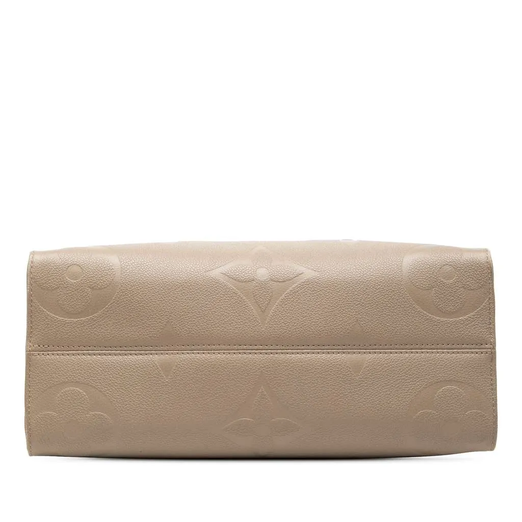 Louis Vuitton Monogram Empreinte OnTheGo MM Beige Leather Very good - Inside View