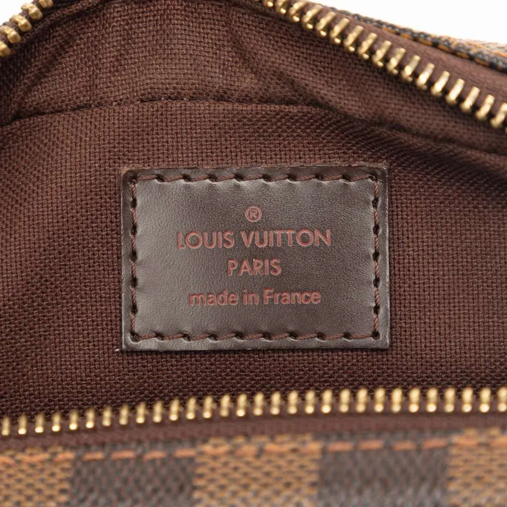 Louis Vuitton Damier Ebene Pochette Billets Macao Brown Very good - Box View