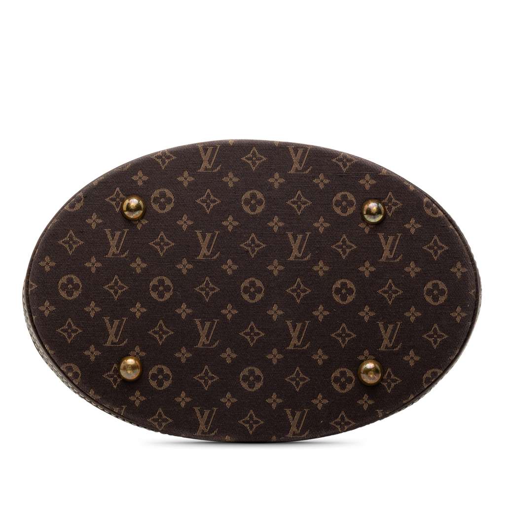 Louis Vuitton Monogram Mini Lin Bucket PM Brown Canvas Very good condition - Inside View