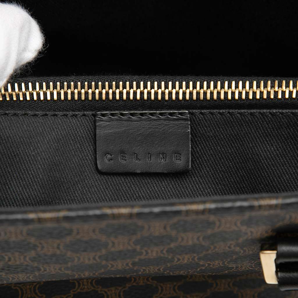 Celine Macadam Coated Canvas Tote Brown Canvas Very good condition - Box View