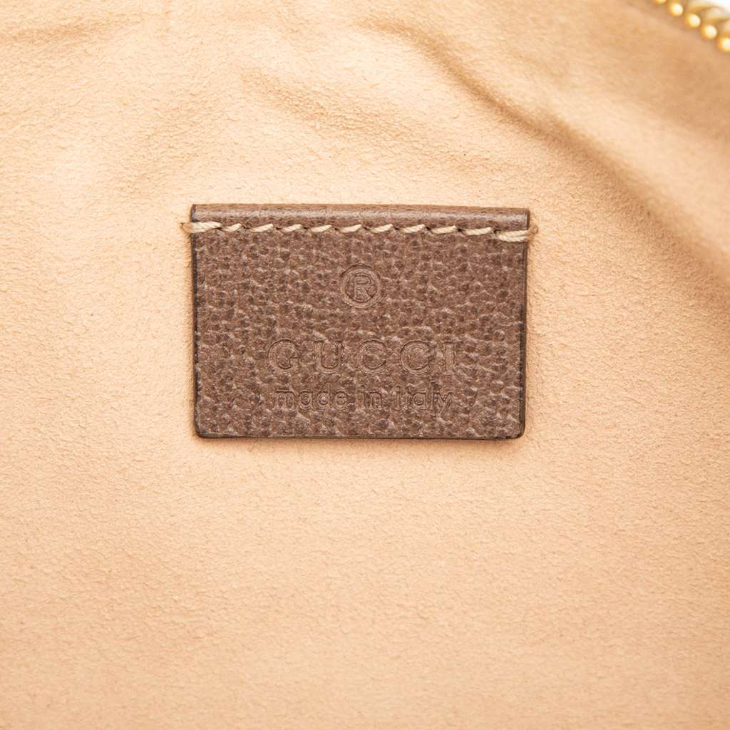 Gucci GG Supreme Web Ophidia Clutch Beige Very good condition - Box View