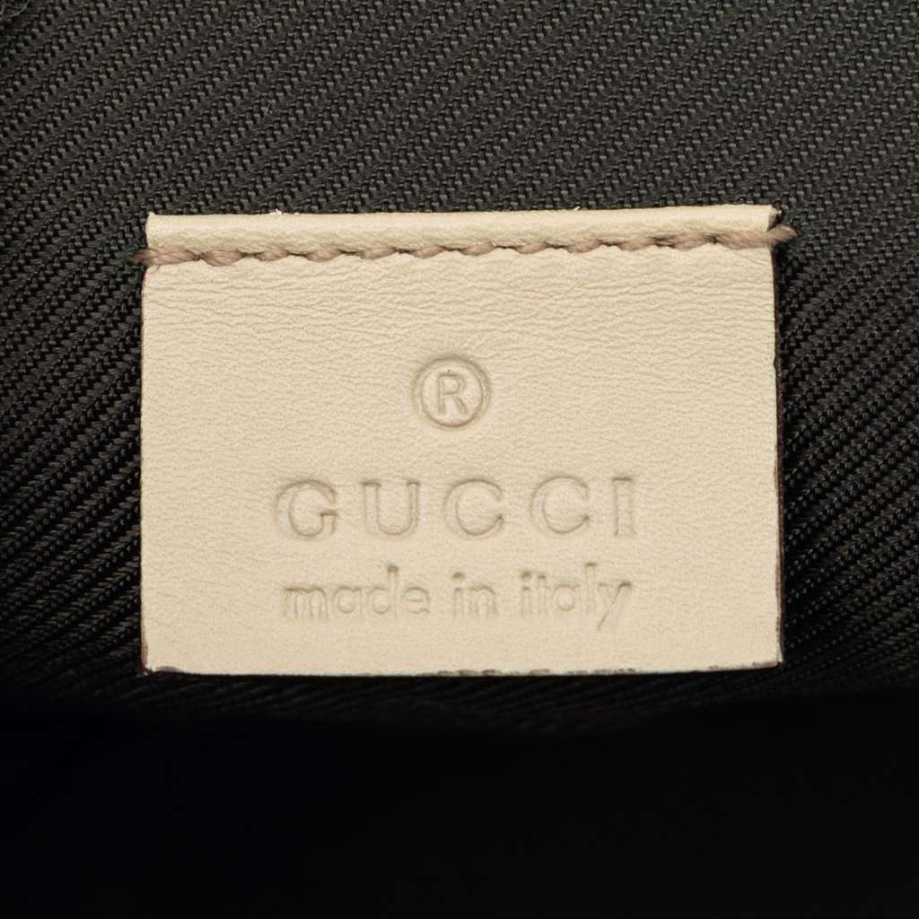 Gucci Guccissima Pouch White Leather Very good condition - Box View