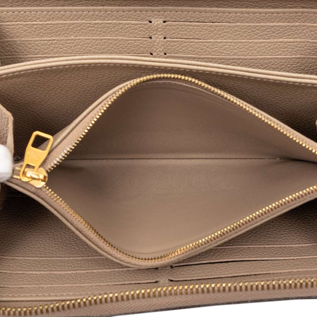 Louis Vuitton Bicolor Monogram Empreinte Giant Zippy Wallet Brown Leather Very good condition - Model View